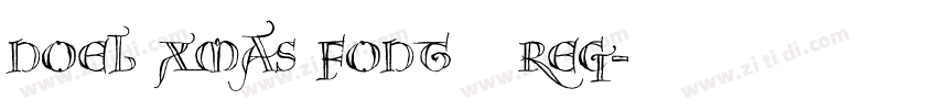 Noel Xmas Font   Reg字体转换